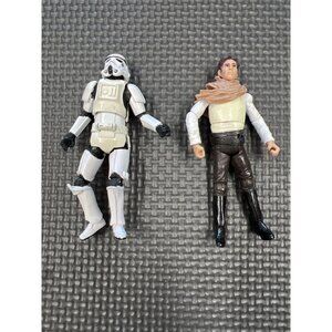 Star Wars Action Figures Set Of 2 - Stormtrooper & Han Solo - 3.75 Inch Scale -